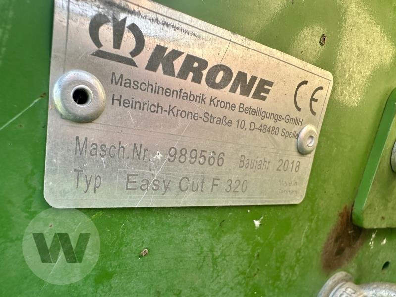 Krone Easy Cut F 320 - Žací stroj: obrázek 5 Krone Easy Cut F 320 - Žací stroj: obrázek 5
