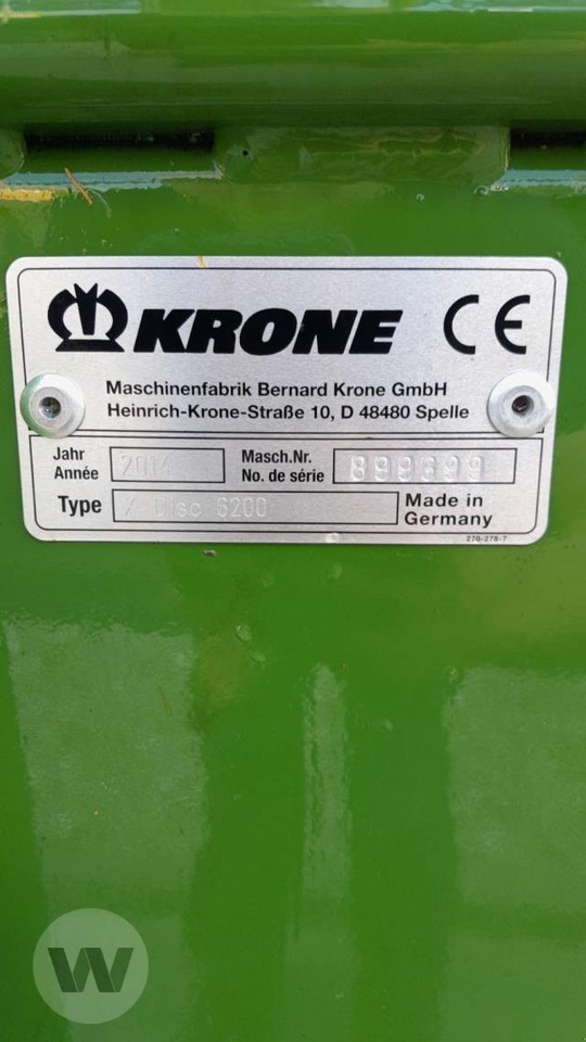 Krone X-Disc 6200 GPS-SW - Žací stroj: obrázek 5 Krone X-Disc 6200 GPS-SW - Žací stroj: obrázek 5