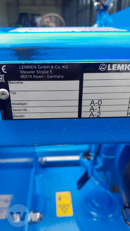 Lemken Zirkon 12/300 - Rotační brány: obrázek 4 Lemken Zirkon 12/300 - Rotační brány: obrázek 4