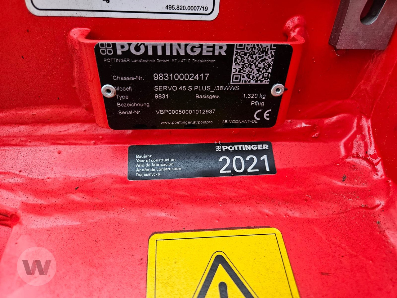 Pöttinger Servo 45 Plus - Pluh: obrázek 3 Pöttinger Servo 45 Plus - Pluh: obrázek 3
