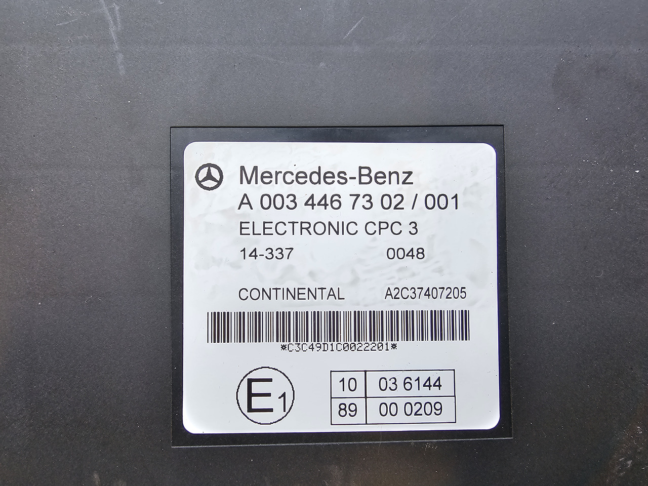MERCEDES-BENZ ATEGO MP4 EURO 6 / CPC 3 CONTROL UNIT / A0034467302 - Řídicí blok: obrázek 3 MERCEDES-BENZ ATEGO MP4 EURO 6 / CPC 3 CONTROL UNIT / A0034467302 - Řídicí blok: obrázek 3