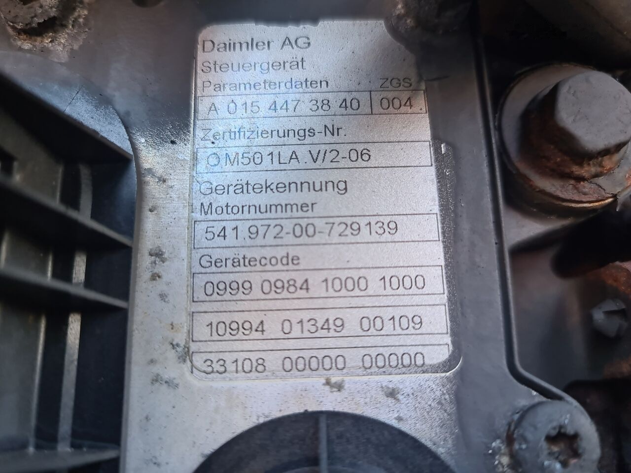 Mercedes-Benz ACTROS MP2 MP3 EURO5 Mercedes-Benz OM501LA V6 A0154473840 EURO5 - Motor pro Nákladní auto: obrázek 4 Mercedes-Benz ACTROS MP2 MP3 EURO5 Mercedes-Benz OM501LA V6 A0154473840 EURO5 - Motor pro Nákladní auto: obrázek 4