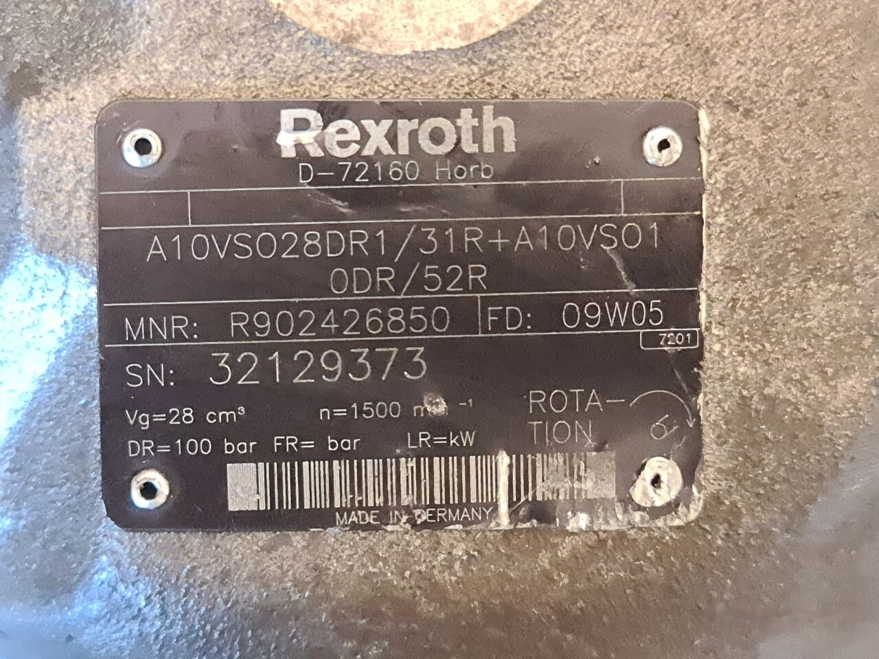 Rexroth D-72160 HORB - Hydraulické čerpadlo pro Nákladní auto: obrázek 5 Rexroth D-72160 HORB - Hydraulické čerpadlo pro Nákladní auto: obrázek 5
