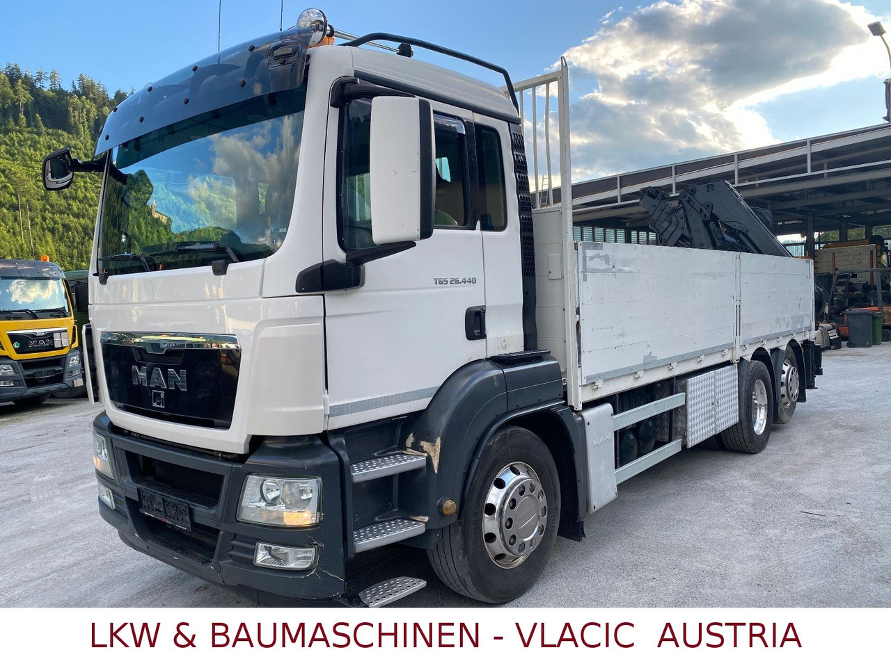 MAN 26.440 mit Kran HIAB 166 5XHydraulikauschub - Nákladní automobil valníkový/ Plošinový, Auto s hydraulickou rukou: obrázek 1 MAN 26.440 mit Kran HIAB 166 5XHydraulikauschub - Nákladní automobil valníkový/ Plošinový, Auto s hydraulickou rukou: obrázek 1