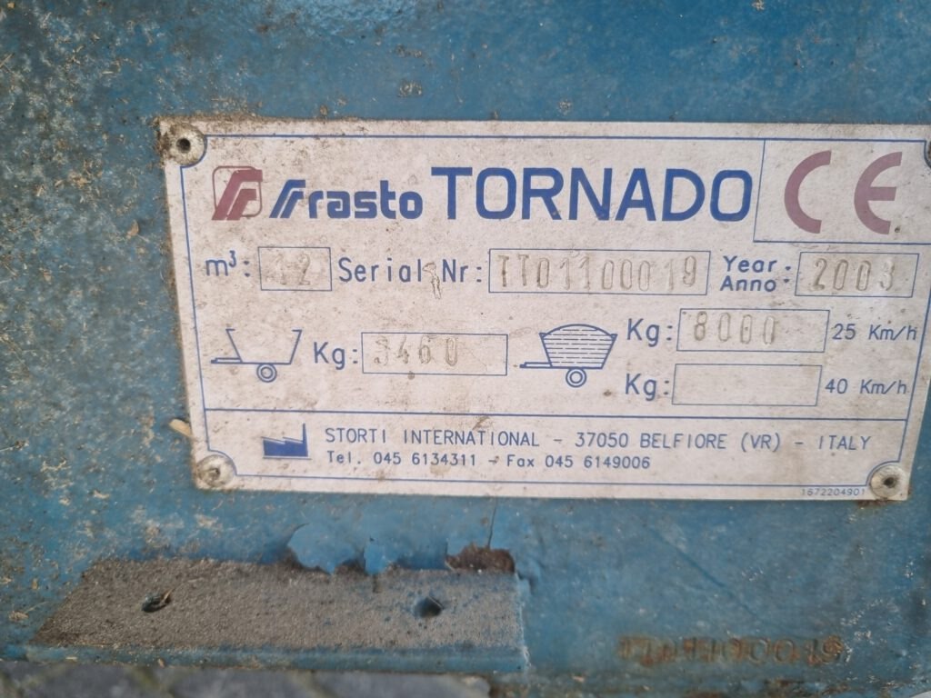 FRASTO Tornado feedwagon 12 m3 - Krmný míchací vůz: obrázek 5 FRASTO Tornado feedwagon 12 m3 - Krmný míchací vůz: obrázek 5