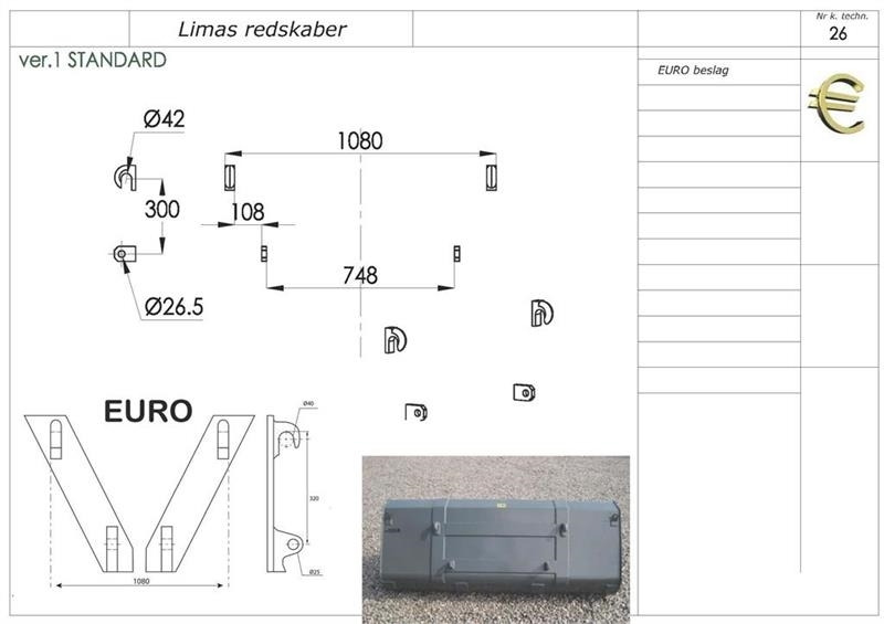 Limas Halmspyd med 2 tænder EURO - Příslušenství pro Zemědělská technika: obrázek 2 Limas Halmspyd med 2 tænder EURO - Příslušenství pro Zemědělská technika: obrázek 2