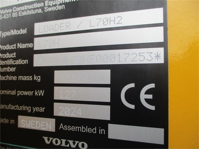 Volvo L 70 H H2 BEMÆRK MED GARANTI FRA VOLVO FREM TIL DE - Kolový nakladač: obrázek 2 Volvo L 70 H H2 BEMÆRK MED GARANTI FRA VOLVO FREM TIL DE - Kolový nakladač: obrázek 2
