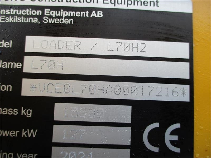 Volvo L 70 H H2 BEMÆRK MED GARANTI FRA VOLVO FREM TIL DE - Kolový nakladač: obrázek 2 Volvo L 70 H H2 BEMÆRK MED GARANTI FRA VOLVO FREM TIL DE - Kolový nakladač: obrázek 2