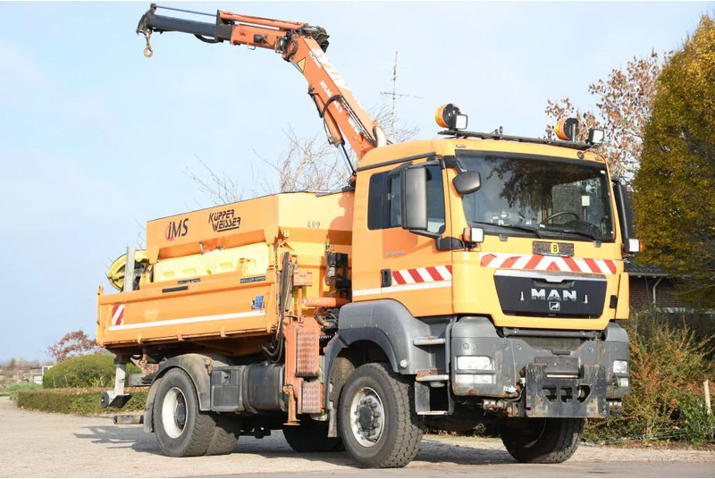 MAN TGS 18.320 4x4!! KRAN/!!!WINTERDIENST/DREISEITENKIPPER!!KOMMUNAL/KLIMA!! - Sklápěč, Auto s hydraulickou rukou: obrázek 1 MAN TGS 18.320 4x4!! KRAN/!!!WINTERDIENST/DREISEITENKIPPER!!KOMMUNAL/KLIMA!! - Sklápěč, Auto s hydraulickou rukou: obrázek 1
