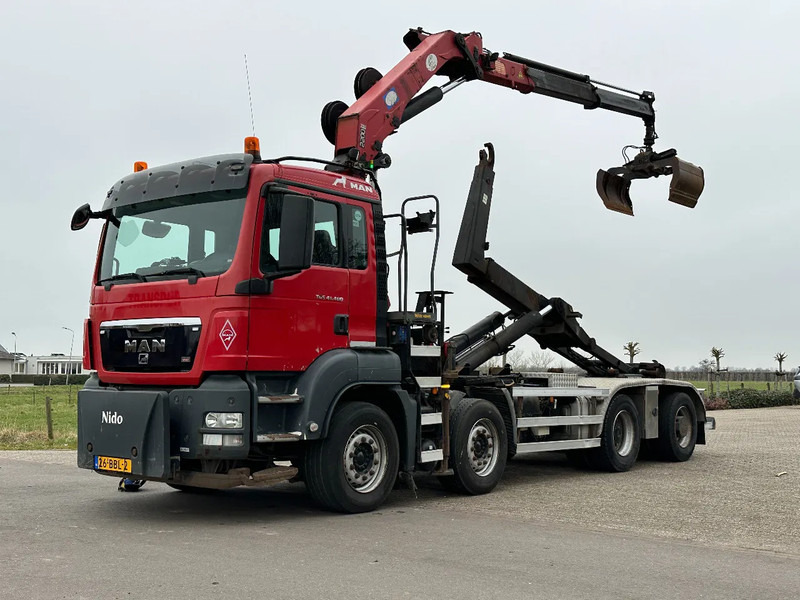 MAN TGS 41.400 8X4 WIDESPREAD!!HMF 22TM KRAAN/HAAK!!TOP!! - Hákový nosič kontejnerů, Auto s hydraulickou rukou: obrázek 5 MAN TGS 41.400 8X4 WIDESPREAD!!HMF 22TM KRAAN/HAAK!!TOP!! - Hákový nosič kontejnerů, Auto s hydraulickou rukou: obrázek 5