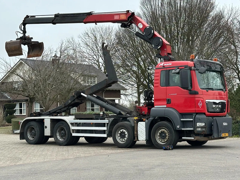 MAN TGS 41.400 8X4 WIDESPREAD!!HMF 22TM KRAAN/HAAK!!TOP!! - Hákový nosič kontejnerů, Auto s hydraulickou rukou: obrázek 3 MAN TGS 41.400 8X4 WIDESPREAD!!HMF 22TM KRAAN/HAAK!!TOP!! - Hákový nosič kontejnerů, Auto s hydraulickou rukou: obrázek 3