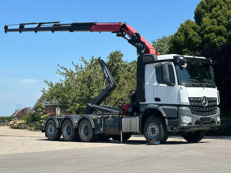 Mercedes-Benz Arocs 3251 8x4 TRIPLE!!28TM KRAAN/HAAK!!EURO6!!TOP! ZERO EMISSIE 2030!! - Hákový nosič kontejnerů, Auto s hydraulickou rukou: obrázek 1 Mercedes-Benz Arocs 3251 8x4 TRIPLE!!28TM KRAAN/HAAK!!EURO6!!TOP! ZERO EMISSIE 2030!! - Hákový nosič kontejnerů, Auto s hydraulickou rukou: obrázek 1