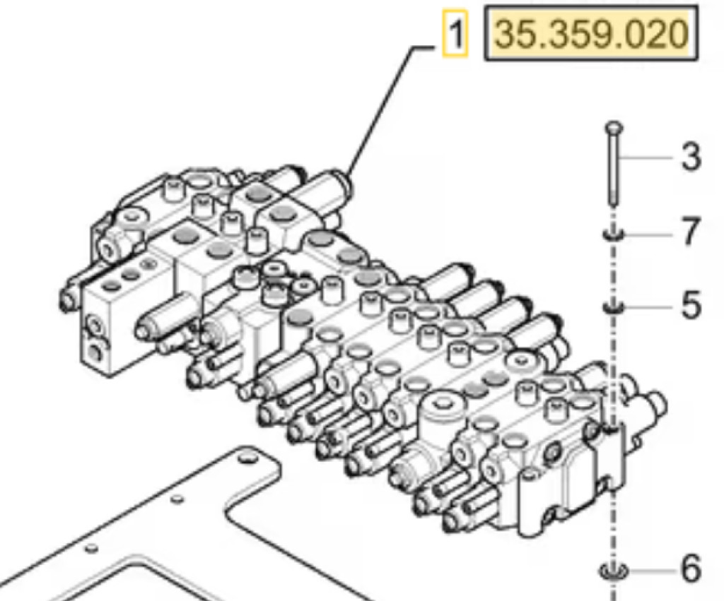 Case 31M9-10112 - 31M9-18590 - Hydraulický ventil pro Stavební technika: obrázek 1 Case 31M9-10112 - 31M9-18590 - Hydraulický ventil pro Stavební technika: obrázek 1