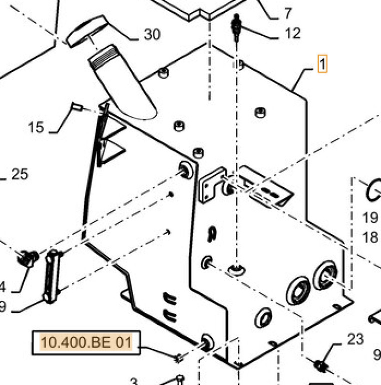 Case 47395718 - Hydraulická nádrž pro Stavební technika: obrázek 1 Case 47395718 - Hydraulická nádrž pro Stavební technika: obrázek 1