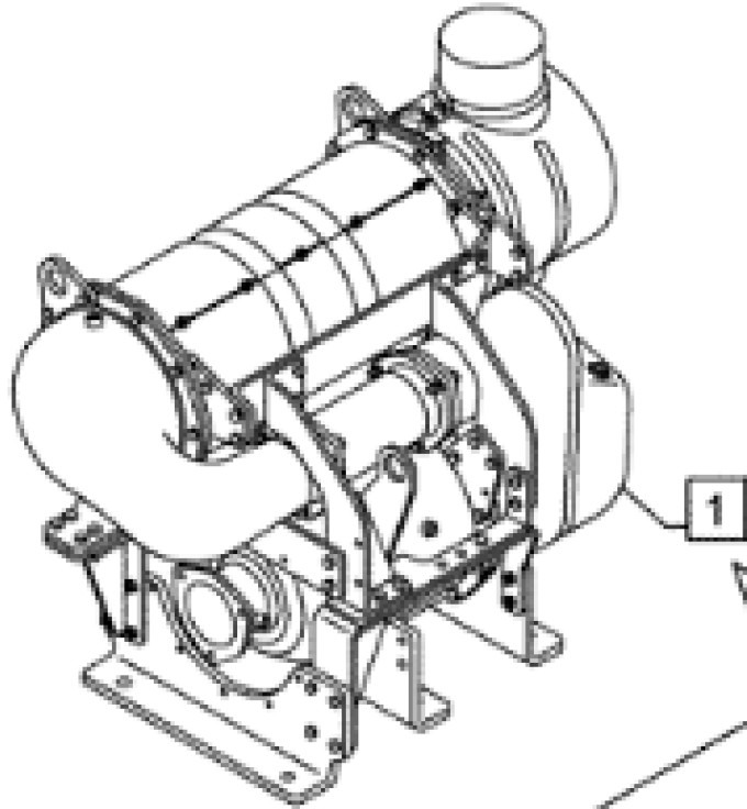 Case 48011613 - Tlumič výfuku pro Stavební technika: obrázek 1 Case 48011613 - Tlumič výfuku pro Stavební technika: obrázek 1