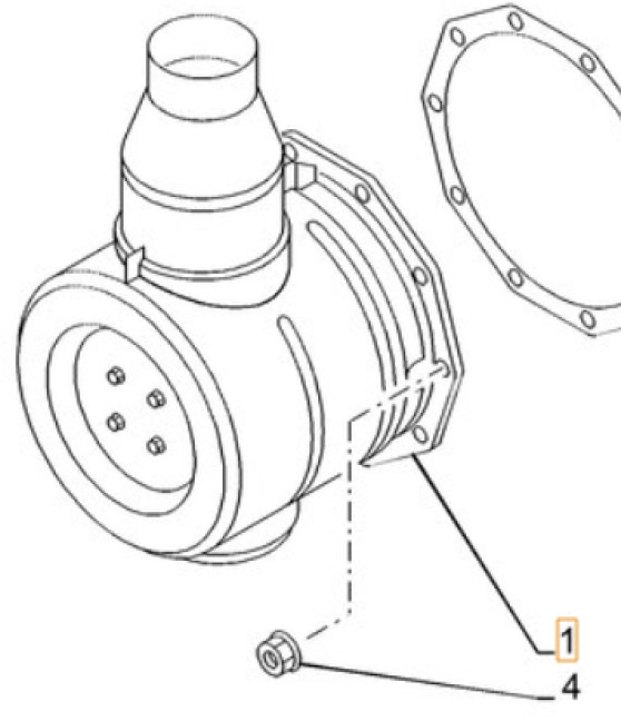 Case 51588952 - Katalyzátor výfukových plynů pro Stavební technika: obrázek 1 Case 51588952 - Katalyzátor výfukových plynů pro Stavební technika: obrázek 1