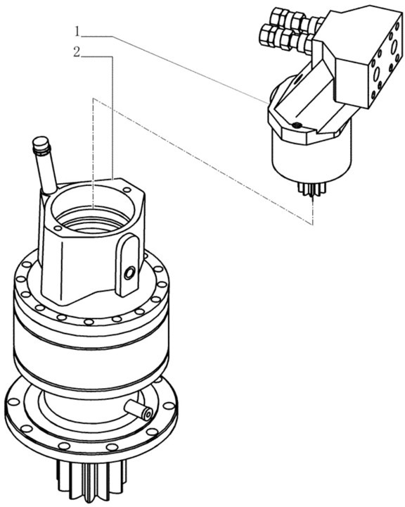 Case 71491070 - 1167917 - Pohon otoče pro Stavební technika: obrázek 1 Case 71491070 - 1167917 - Pohon otoče pro Stavební technika: obrázek 1