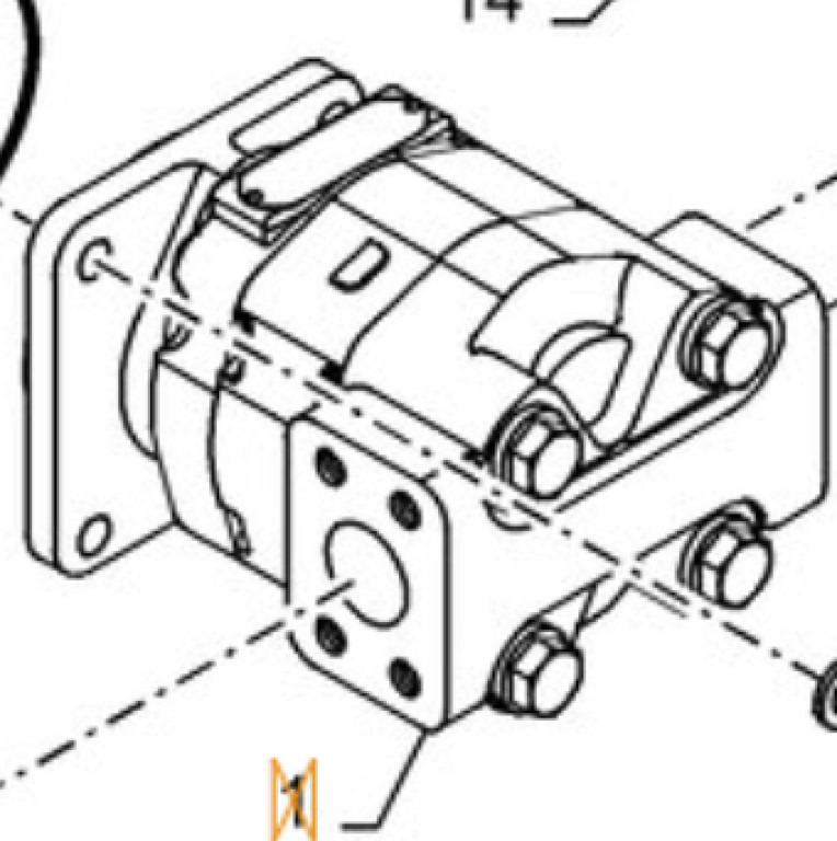 Case 84323337 - Hydraulické čerpadlo pro Stavební technika: obrázek 1 Case 84323337 - Hydraulické čerpadlo pro Stavební technika: obrázek 1