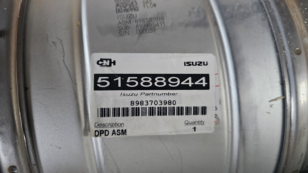 Case 8983703980 - 51588944 - Katalyzátor výfukových plynů pro Stavební technika: obrázek 2 Case 8983703980 - 51588944 - Katalyzátor výfukových plynů pro Stavební technika: obrázek 2