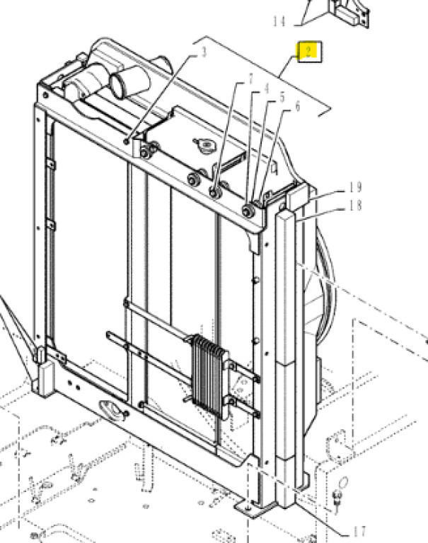 Case KSH11631 - KSH11632 - Chladič pro Stavební technika: obrázek 1 Case KSH11631 - KSH11632 - Chladič pro Stavební technika: obrázek 1