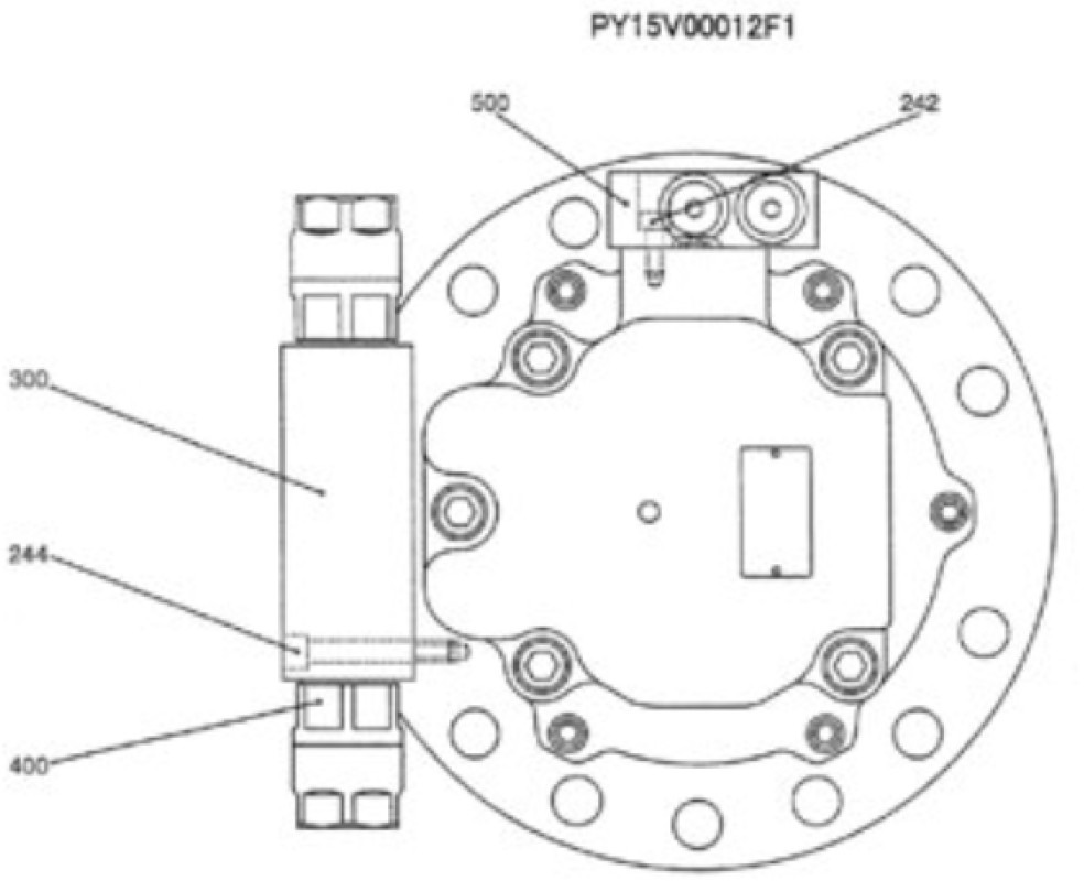 Case PY15V00012F2 - PY15V00012F1 - Pohon otoče pro Stavební technika: obrázek 2 Case PY15V00012F2 - PY15V00012F1 - Pohon otoče pro Stavební technika: obrázek 2