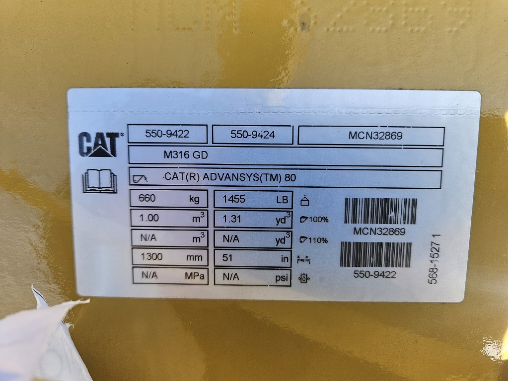 Caterpillar 5509422 - Lžíce na bagr: obrázek 1 Caterpillar 5509422 - Lžíce na bagr: obrázek 1