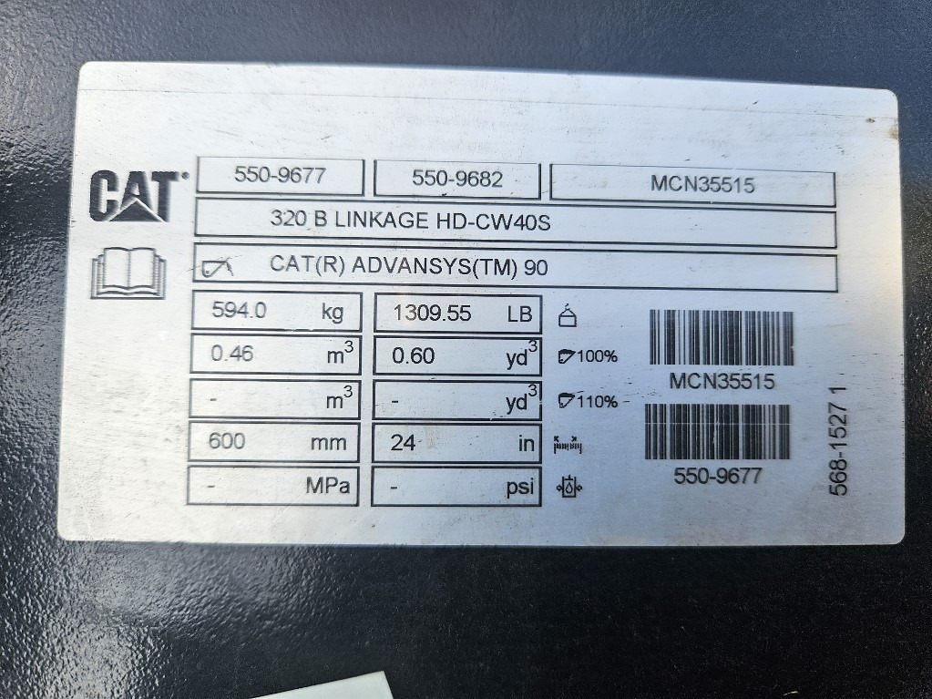 Caterpillar 5509677 - 5509679 - Lžíce na bagr: obrázek 1 Caterpillar 5509677 - 5509679 - Lžíce na bagr: obrázek 1
