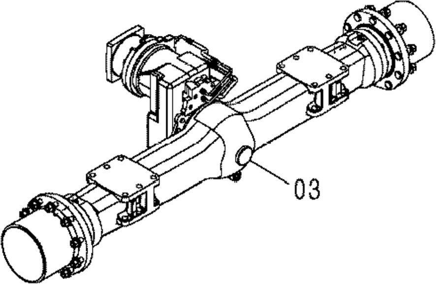 Hitachi 4457336 - 4143000182 - Zadní náprava pro Stavební technika: obrázek 1 Hitachi 4457336 - 4143000182 - Zadní náprava pro Stavební technika: obrázek 1