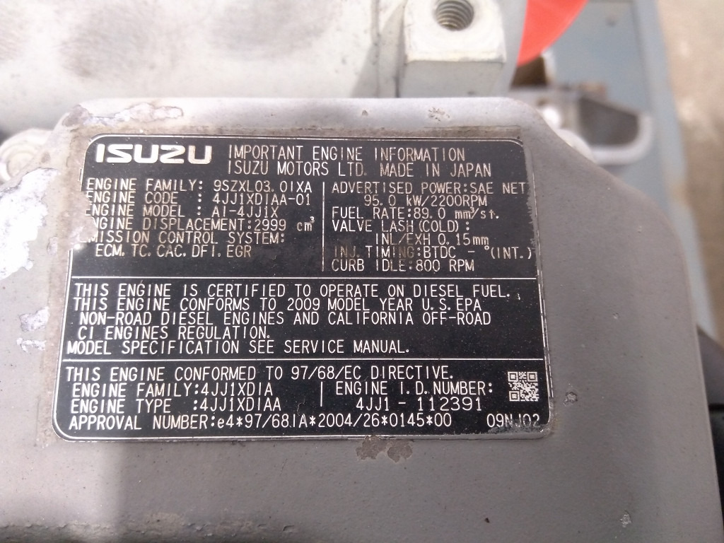 Isuzu 4JJ1X - - Motor pro Stavební technika: obrázek 2 Isuzu 4JJ1X - - Motor pro Stavební technika: obrázek 2