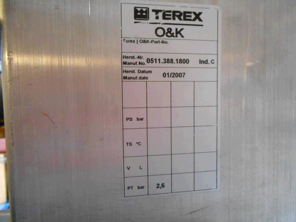 Terex O&K 6002157 - Intercooler pro Stavební technika: obrázek 5 Terex O&K 6002157 - Intercooler pro Stavební technika: obrázek 5