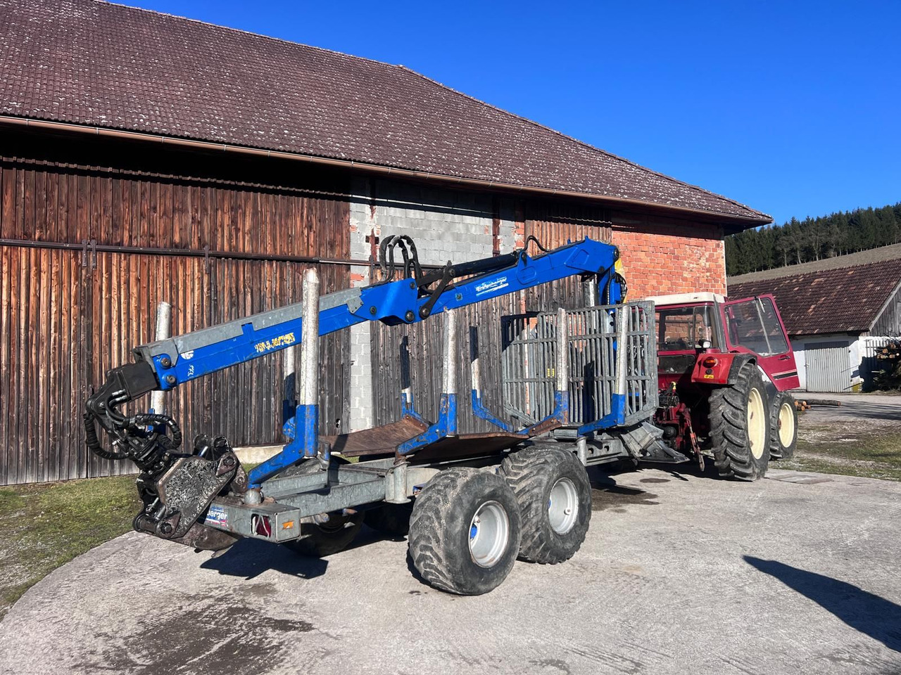 Binderberger RW14 mit Penz BP 8000L Kran - Vyvážecí přívěs: obrázek 2 Binderberger RW14 mit Penz BP 8000L Kran - Vyvážecí přívěs: obrázek 2