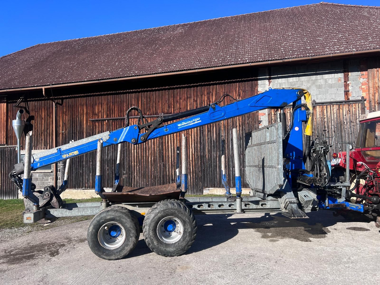 Binderberger RW14 mit Penz BP 8000L Kran - Vyvážecí přívěs: obrázek 1 Binderberger RW14 mit Penz BP 8000L Kran - Vyvážecí přívěs: obrázek 1