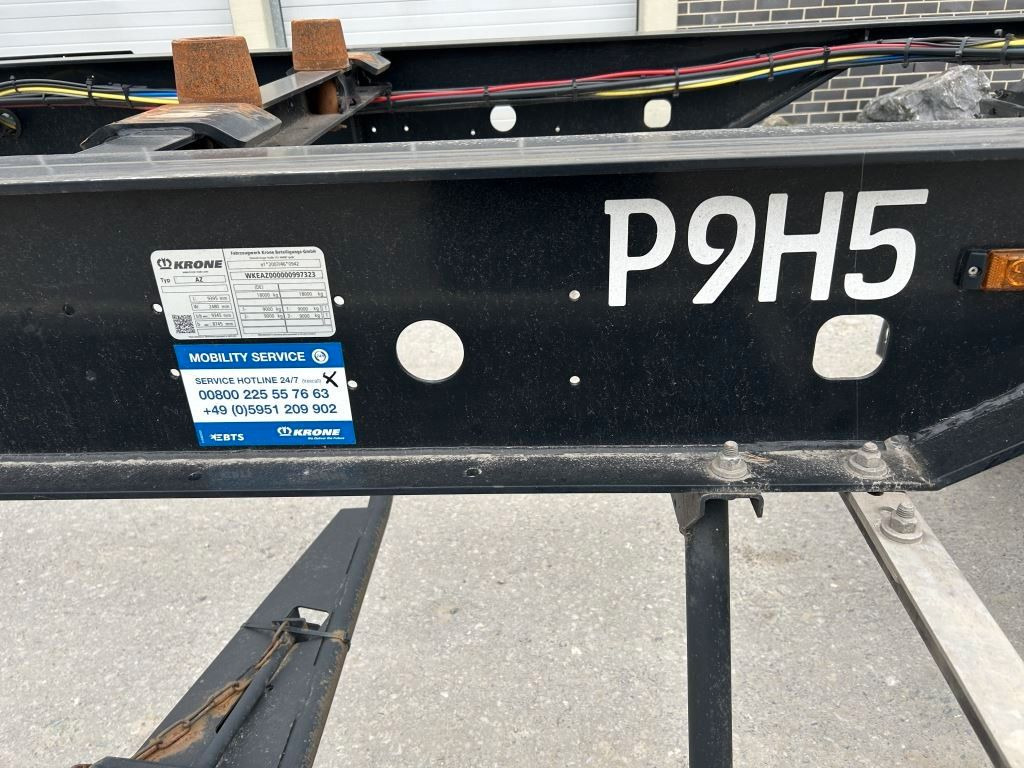 Krone 2 Achswechselfahrgestell, Typ: AZW 18 eL3B9 - Kontejnerovy přívěs/ Výměnná nástavba: obrázek 3 Krone 2 Achswechselfahrgestell, Typ: AZW 18 eL3B9 - Kontejnerovy přívěs/ Výměnná nástavba: obrázek 3