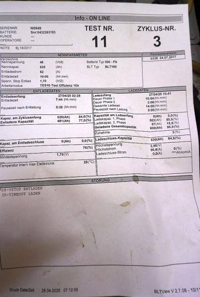 Akumulátor pro Manipulační technika GBD 48 Volt 5 PzS 625 Ah: obrázek 6