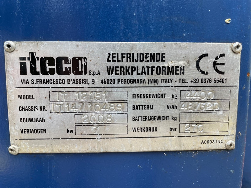 Iteco IT 12151 - Nůžková plošina: obrázek 3 Iteco IT 12151 - Nůžková plošina: obrázek 3