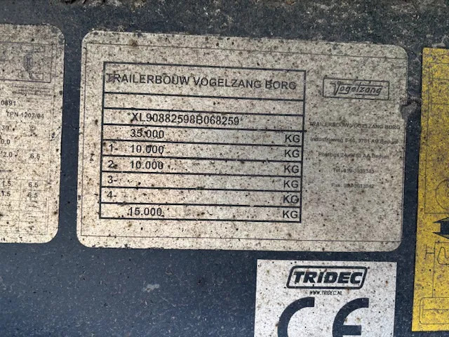 Skříňový návěs Vogelzang Closed box steering axle 2.5 ton taillift set batteries: obrázek 19
