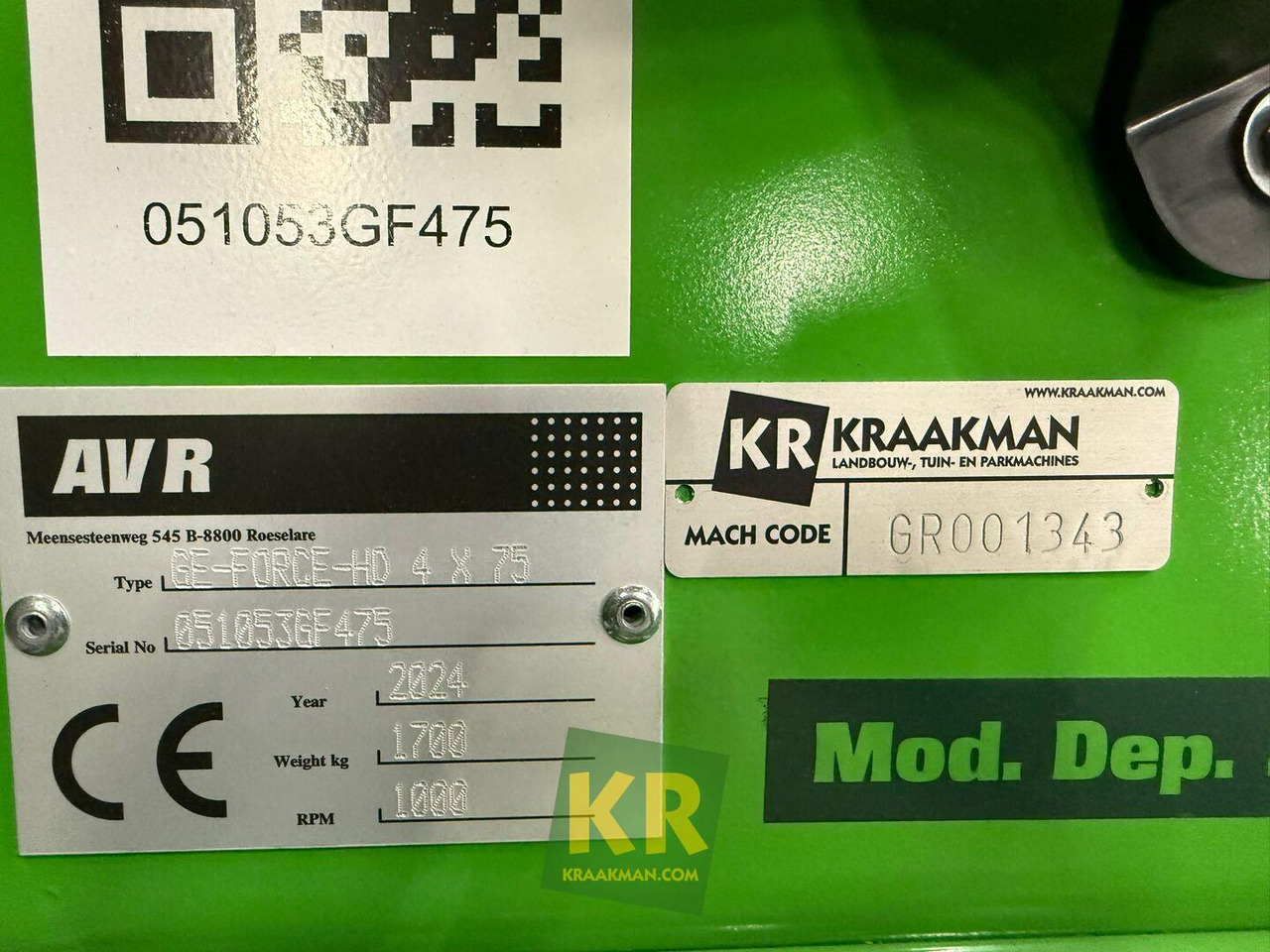 AVR GE Force - Stroj na obdělávání půdy: obrázek 5 AVR GE Force - Stroj na obdělávání půdy: obrázek 5