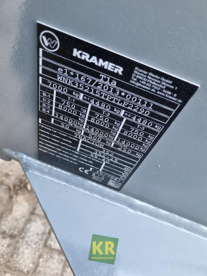 Kramer KL35.8T - Teleskopický kolový nakladač: obrázek 3 Kramer KL35.8T - Teleskopický kolový nakladač: obrázek 3