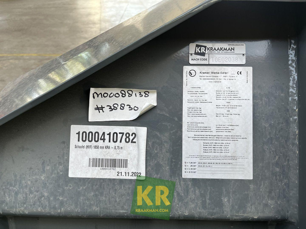 Kramer Voorzetstukken - Nakládací lžíce: obrázek 4 Kramer Voorzetstukken - Nakládací lžíce: obrázek 4