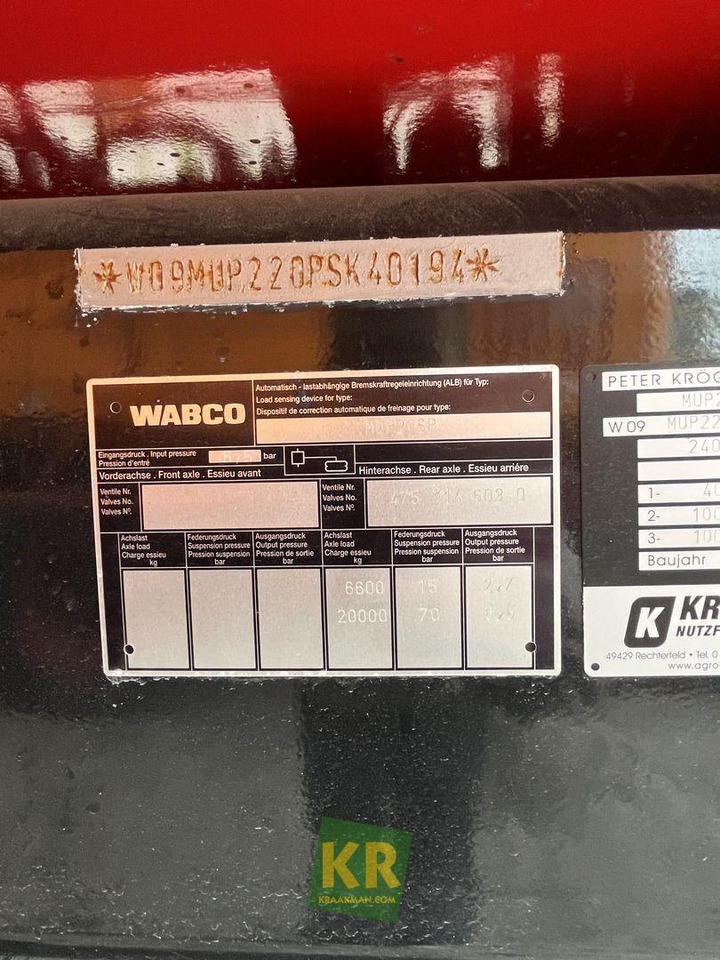 Kröger Overig - Zemědělský sklápěcí přívěs: obrázek 3 Kröger Overig - Zemědělský sklápěcí přívěs: obrázek 3