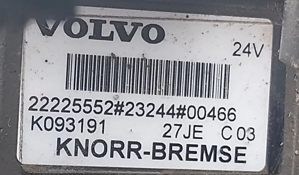 Zawór EBS Modulator Knorr VOLVO FH 2023 22225552 - Elektrický systém pro Nákladní auto: obrázek 3 Zawór EBS Modulator Knorr VOLVO FH 2023 22225552 - Elektrický systém pro Nákladní auto: obrázek 3