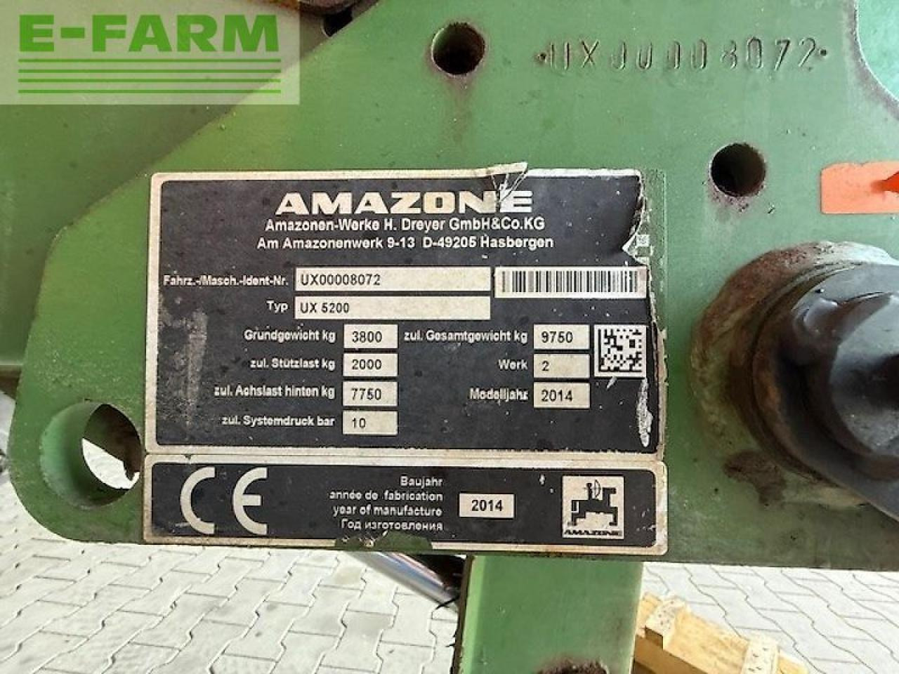 Amazone ux 5200 super - Tažený postřikovač: obrázek 4 Amazone ux 5200 super - Tažený postřikovač: obrázek 4