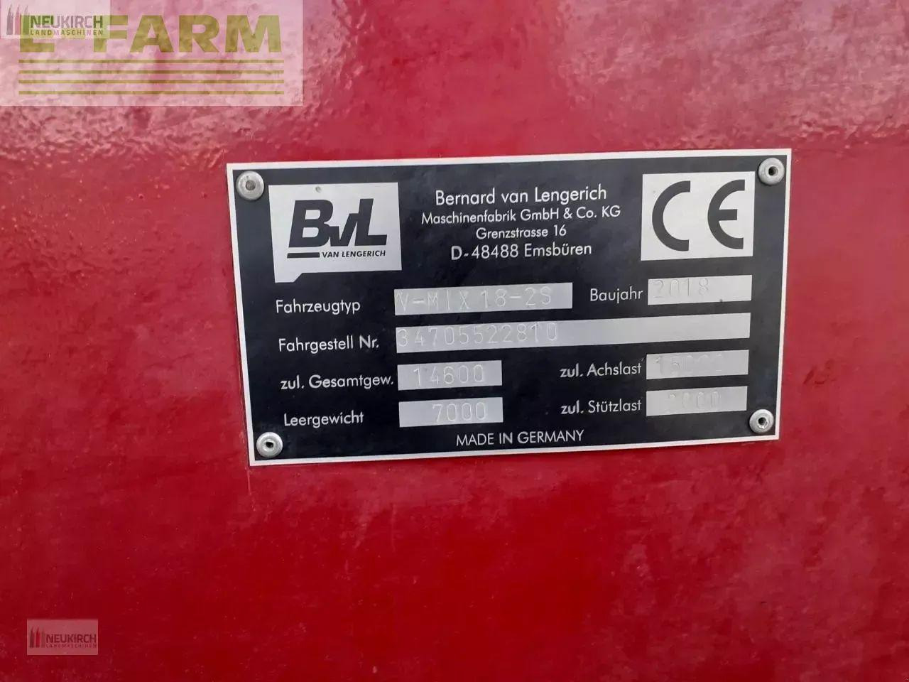 Zařízení pro chov skotu BVL - van Lengerich v-mix 18-2s (18 m³): obrázek 7