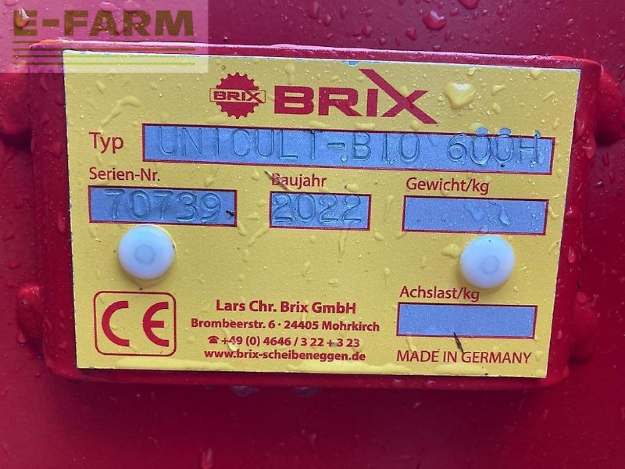 Brix großfederzinkenegge bio 600h - Talířové brány: obrázek 3 Brix großfederzinkenegge bio 600h - Talířové brány: obrázek 3
