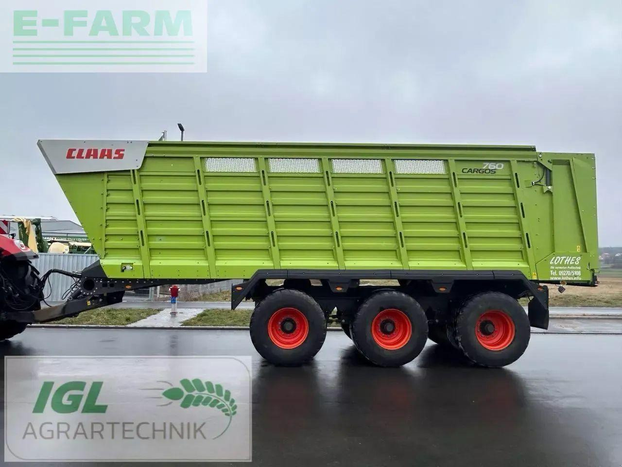 CLAAS cargos 760 - Zemědělský sklápěcí přívěs: obrázek 3 CLAAS cargos 760 - Zemědělský sklápěcí přívěs: obrázek 3