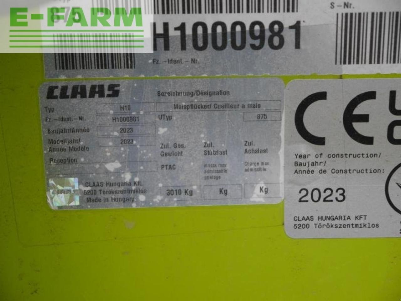 CLAAS corio 875 fc conspeed - Adaptér na kukuřici: obrázek 5 CLAAS corio 875 fc conspeed - Adaptér na kukuřici: obrázek 5