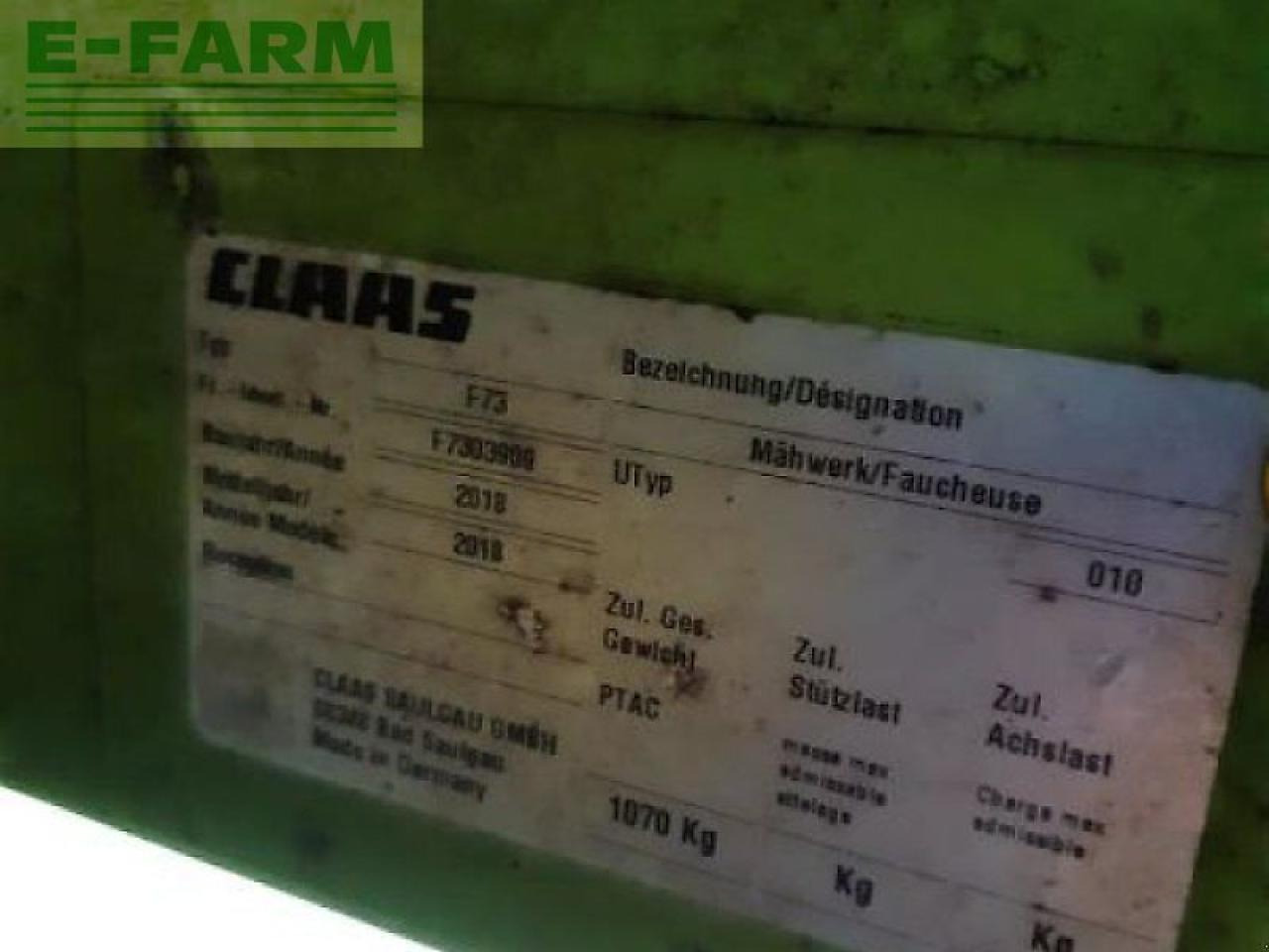 Žací stroj CLAAS gebr. mähwerk disco 1100 c: obrázek 30
