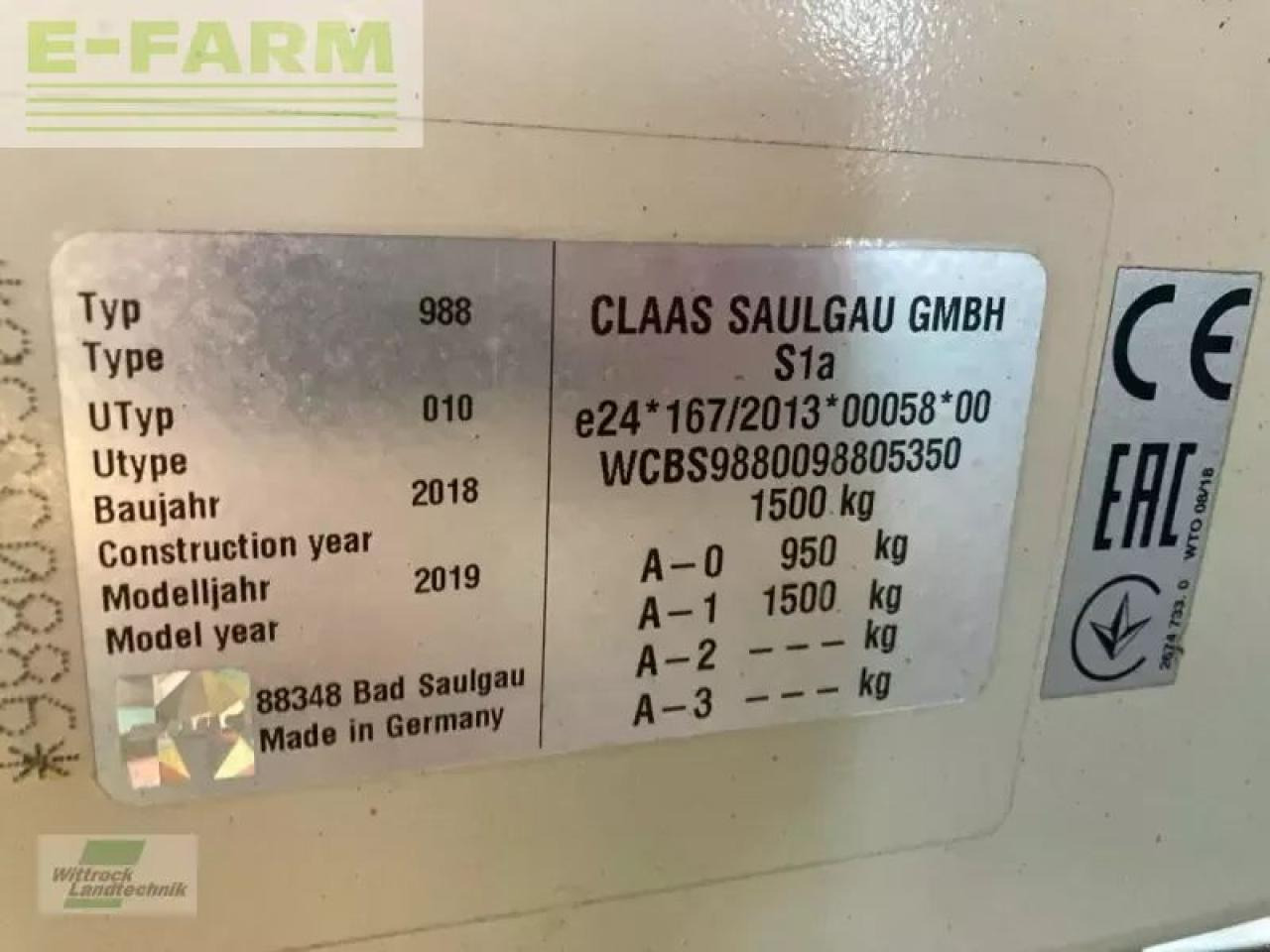 CLAAS liner 2900 - Obraceč/ Shrnovač: obrázek 2 CLAAS liner 2900 - Obraceč/ Shrnovač: obrázek 2