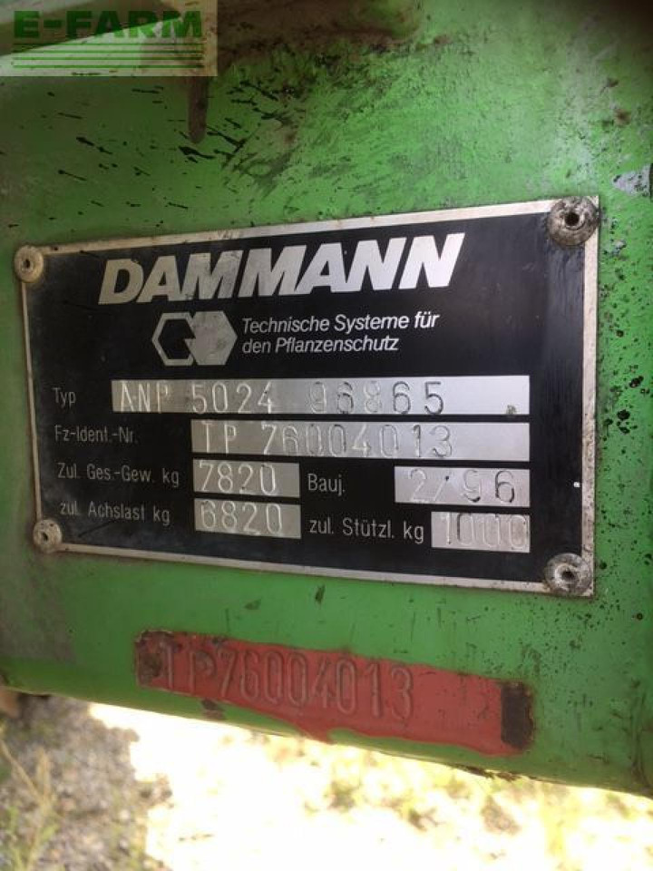 Dammann anp 5024 - Tažený postřikovač: obrázek 4 Dammann anp 5024 - Tažený postřikovač: obrázek 4