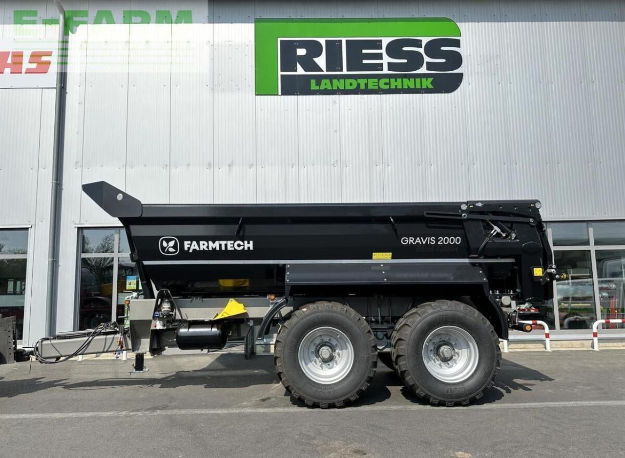 Farmtech gravis 2000 hardox black edition - Zemědělský sklápěcí přívěs: obrázek 1 Farmtech gravis 2000 hardox black edition - Zemědělský sklápěcí přívěs: obrázek 1